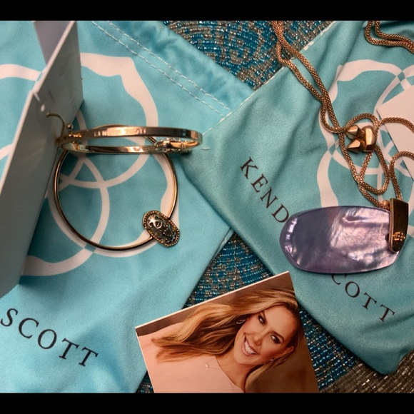 CUSTOM ROSE GOLD W/SILVER FILIGREE ELORA EARRINGS & INEZ RG LILAC MOP NECKLACE - Picture 5 of 10